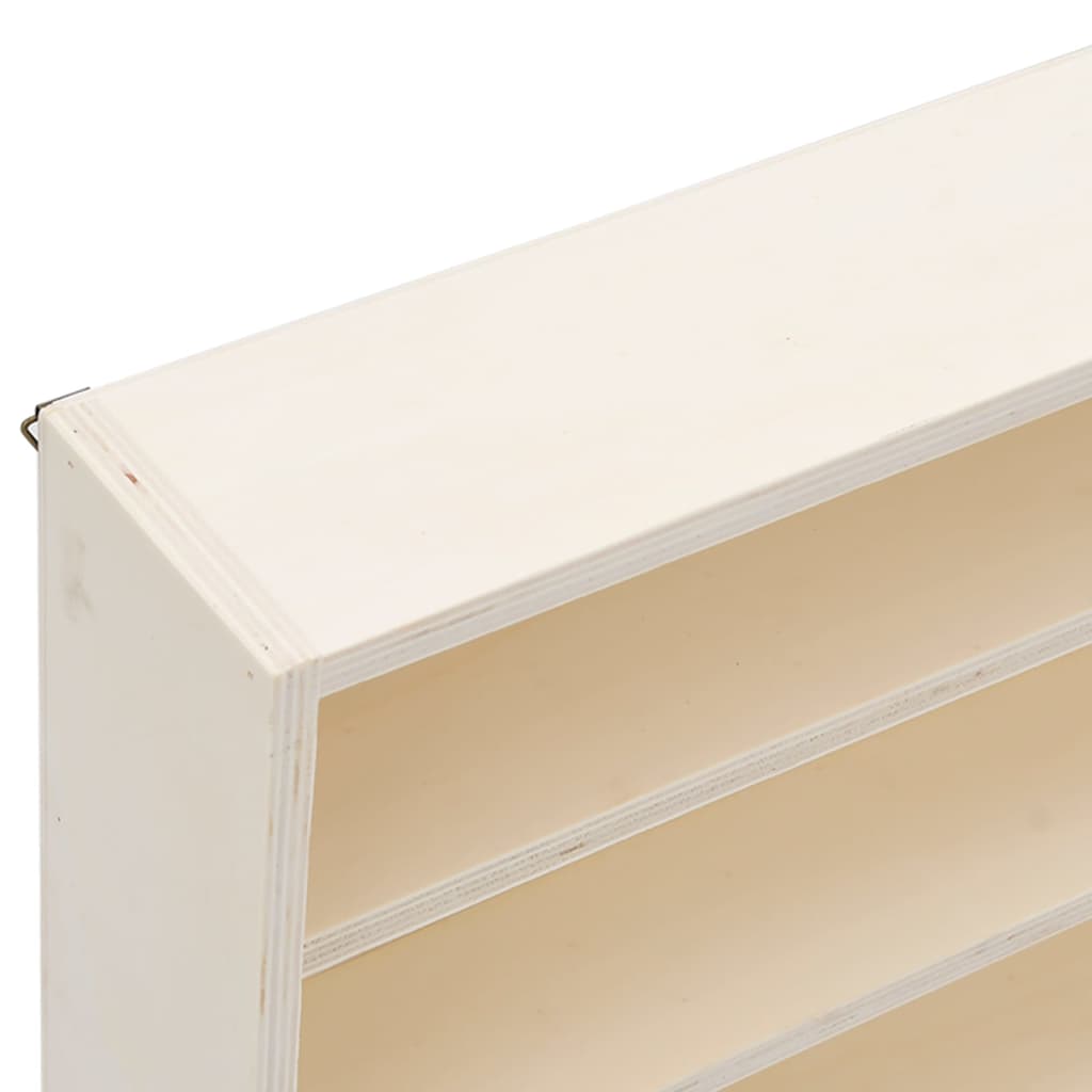 Wooden collector's display case with 6 shelves 100x8.5x55 cm