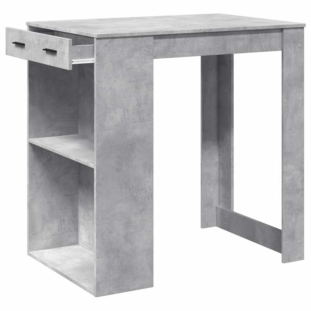 Bartisch Betongrau 102x70x103,5 cm Holzwerkstoff