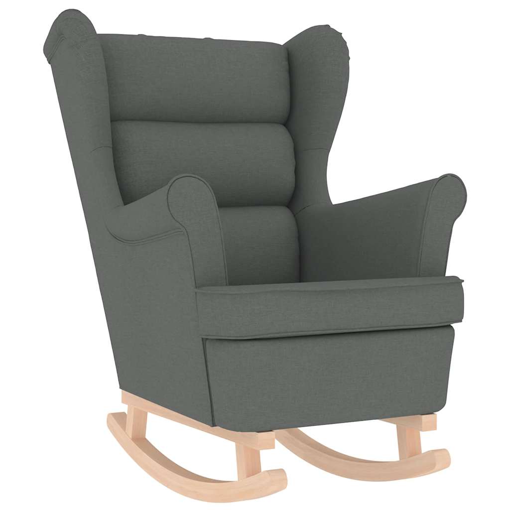 Schaukelsessel Dunkelgrau 74x90x102 cm Stoff