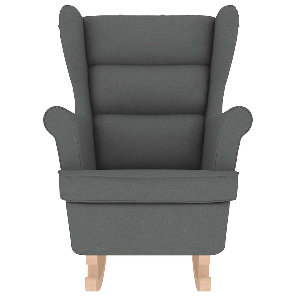 Rocking Chair Dark Grey 74x90x102 cm Fabric