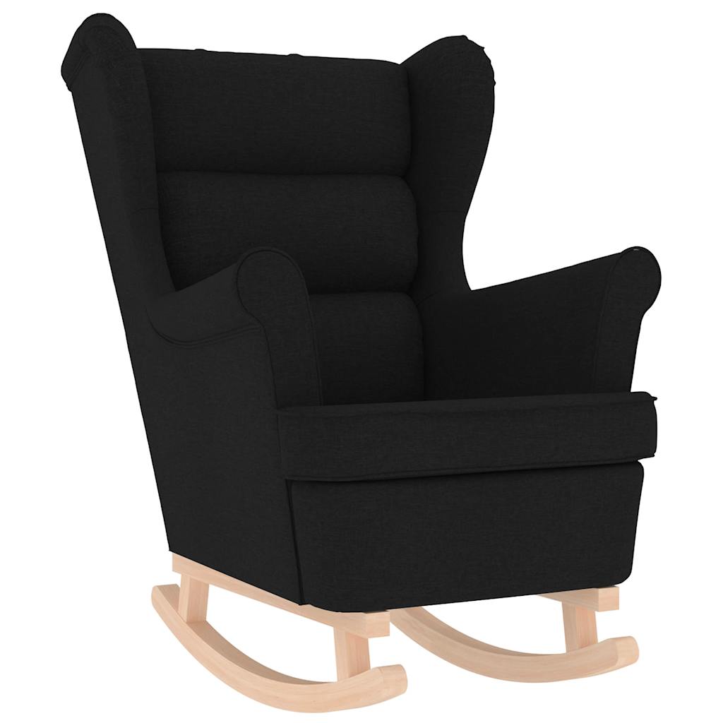 Rocking Chair Black 74x90x102 cm Fabric