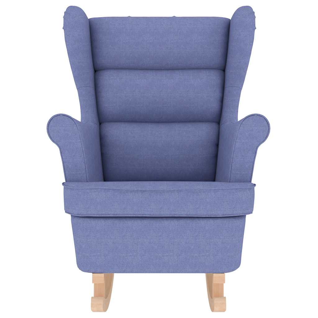 Rocking Chair Jeans Blue 74x90x102 cm Fabric