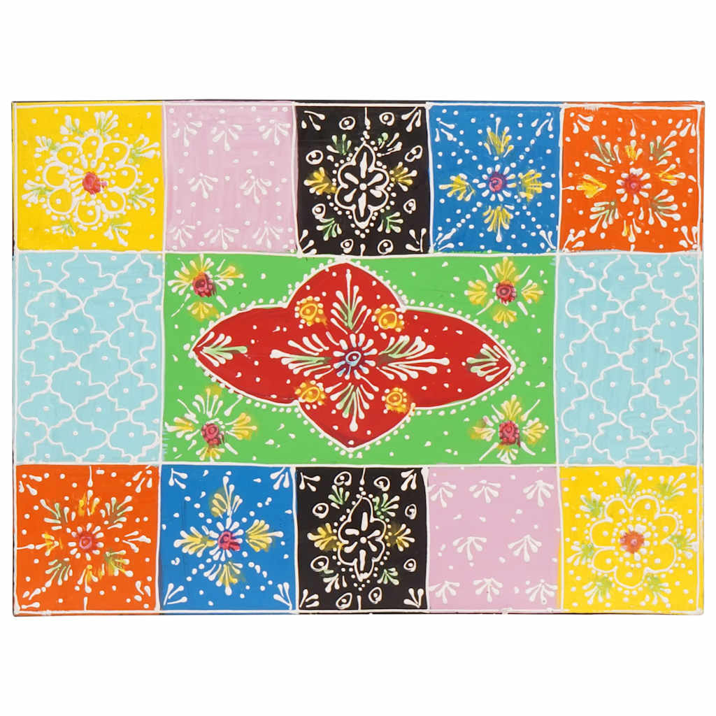 Nachttisch 2 pcs Mehrfarbig 40 x 30 x 28 cm Massivholz Mango