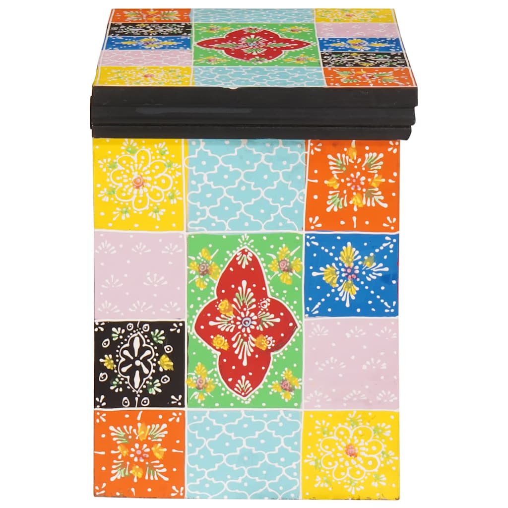 Nachttisch Mehrfarbig 40 x 30 x 40 cm Massivholz Mango