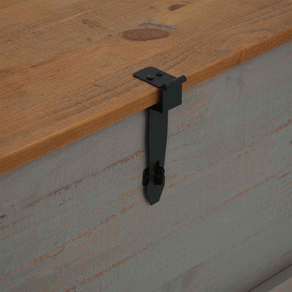 Chest HALDEN Grey 91x91x47 cm Solid Pine