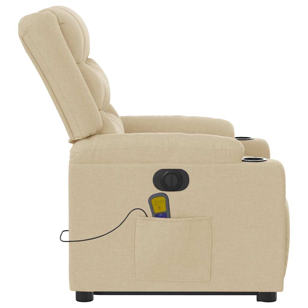 Electric massage chair with stand-up aid cream fabric