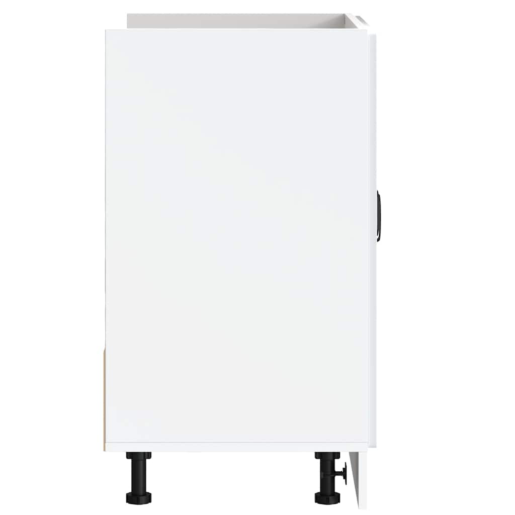 Sink base cabinet Kalmar White 80x46x81.5 cm wood material