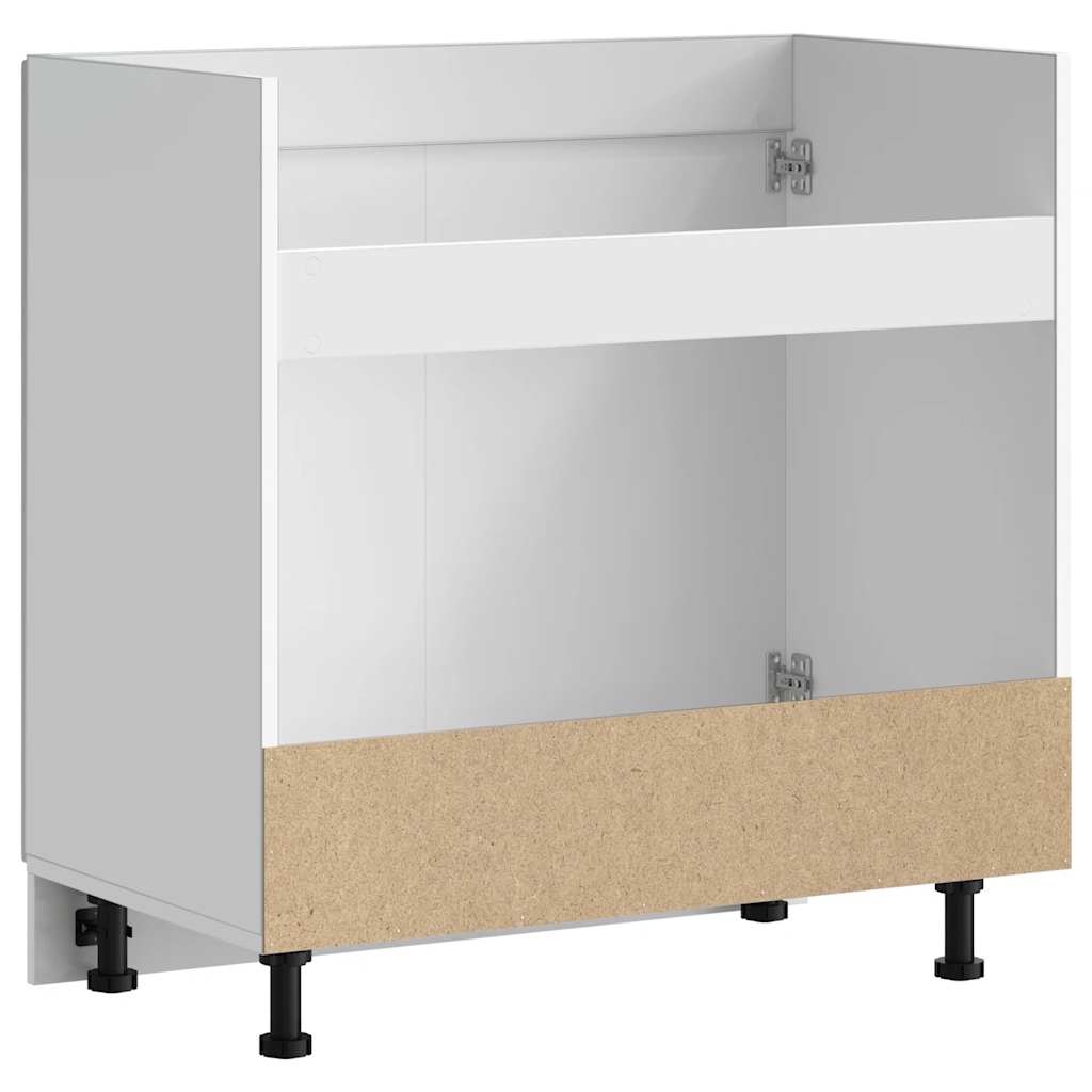 Sink base cabinet Kalmar White 80x46x81.5 cm wood material