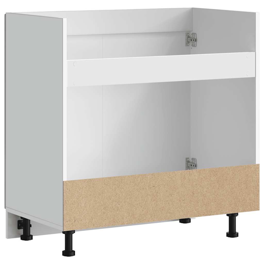 Spülenunterschrank Kalmar Betongrau 80x46x81,5 cm Holzwerkstoff
