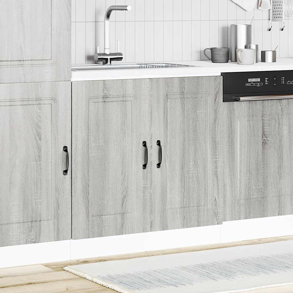 Sink base cabinet Kalmar Grey Sonoma 80x46x81.5 cm