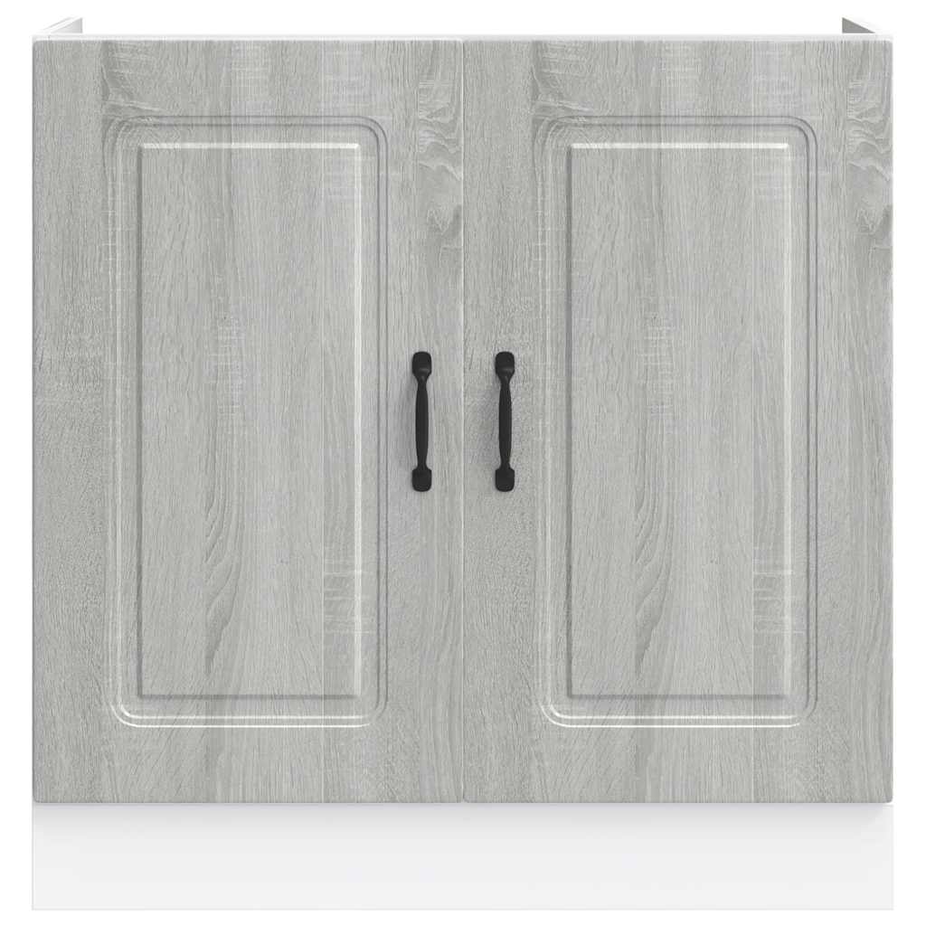 Sink base cabinet Kalmar Grey Sonoma 80x46x81.5 cm