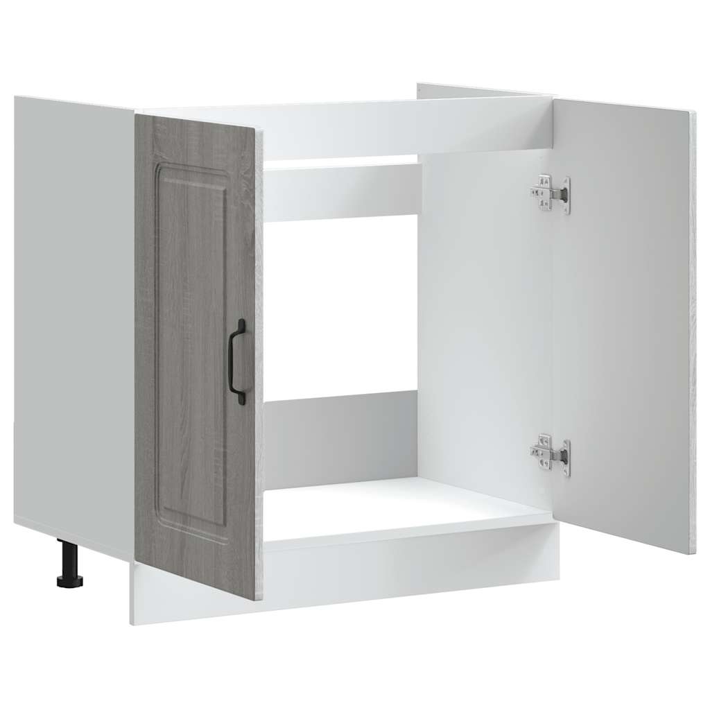Sink base cabinet Kalmar Grey Sonoma 80x46x81.5 cm