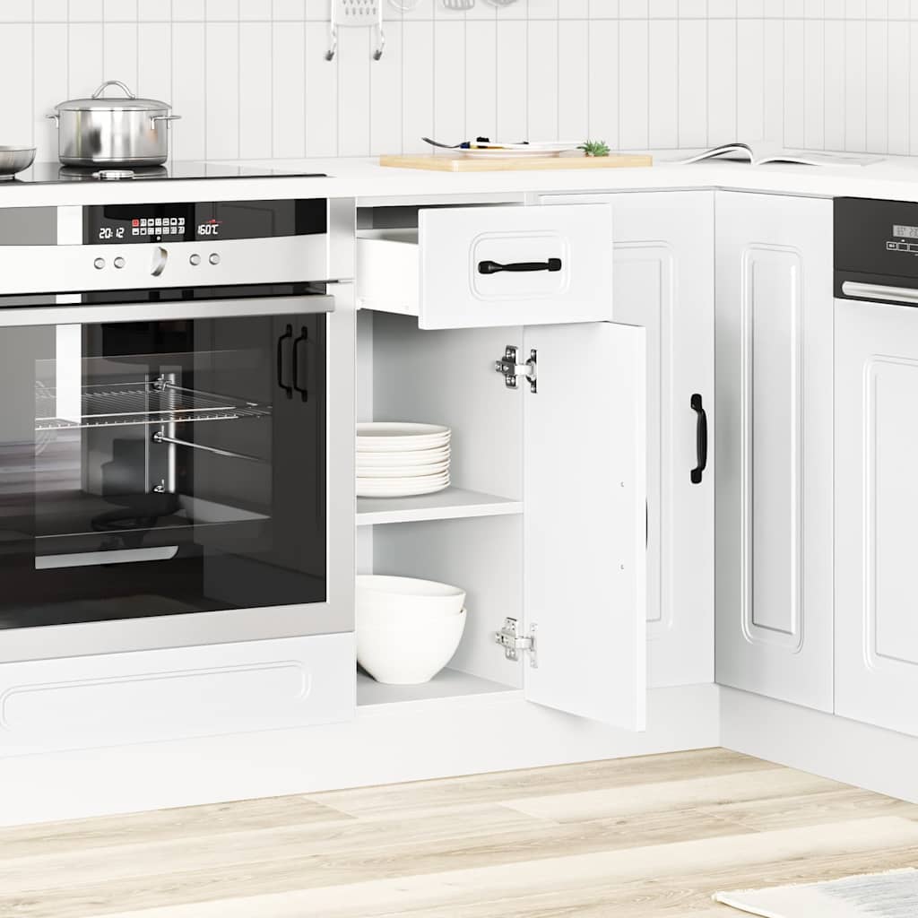 Kitchen base cabinet Kalmar White wood material