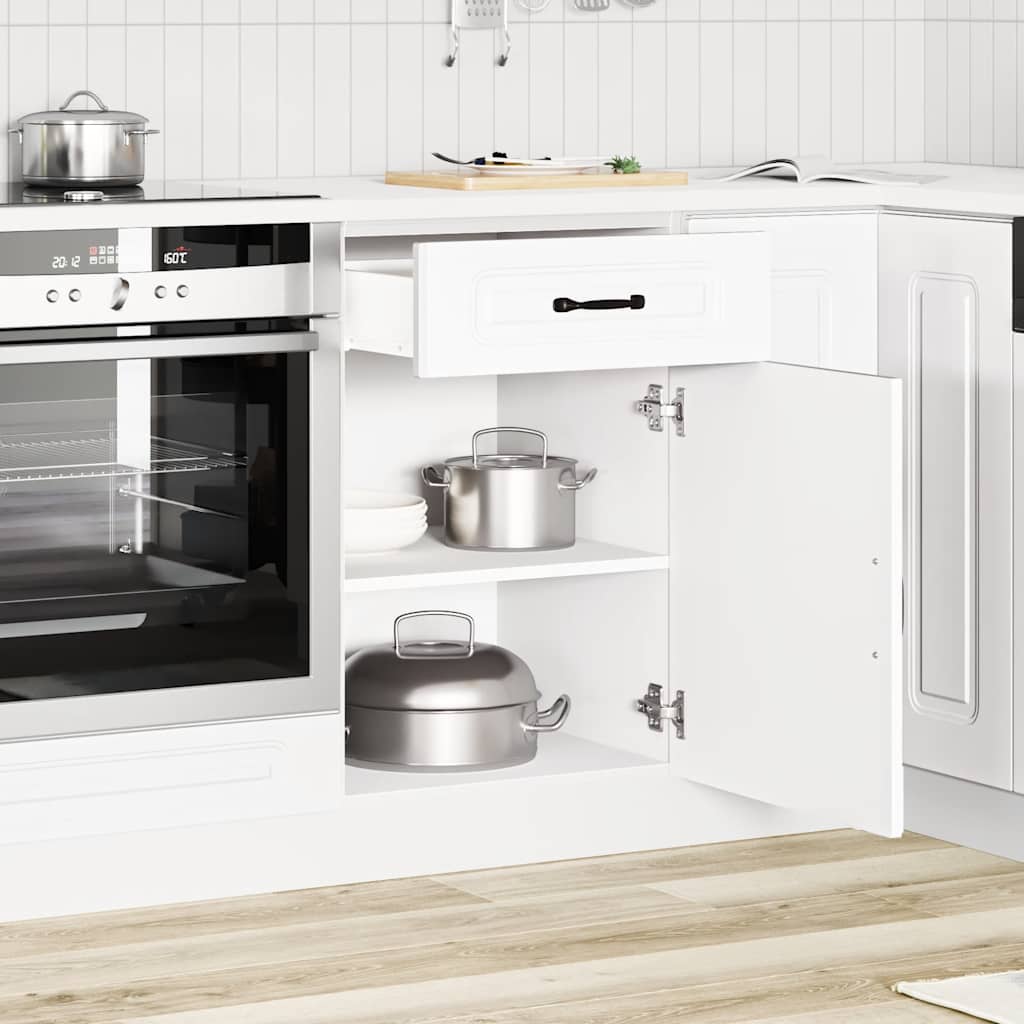 Küchenunterschrank Kalmar Weiß Holzwerkstoff