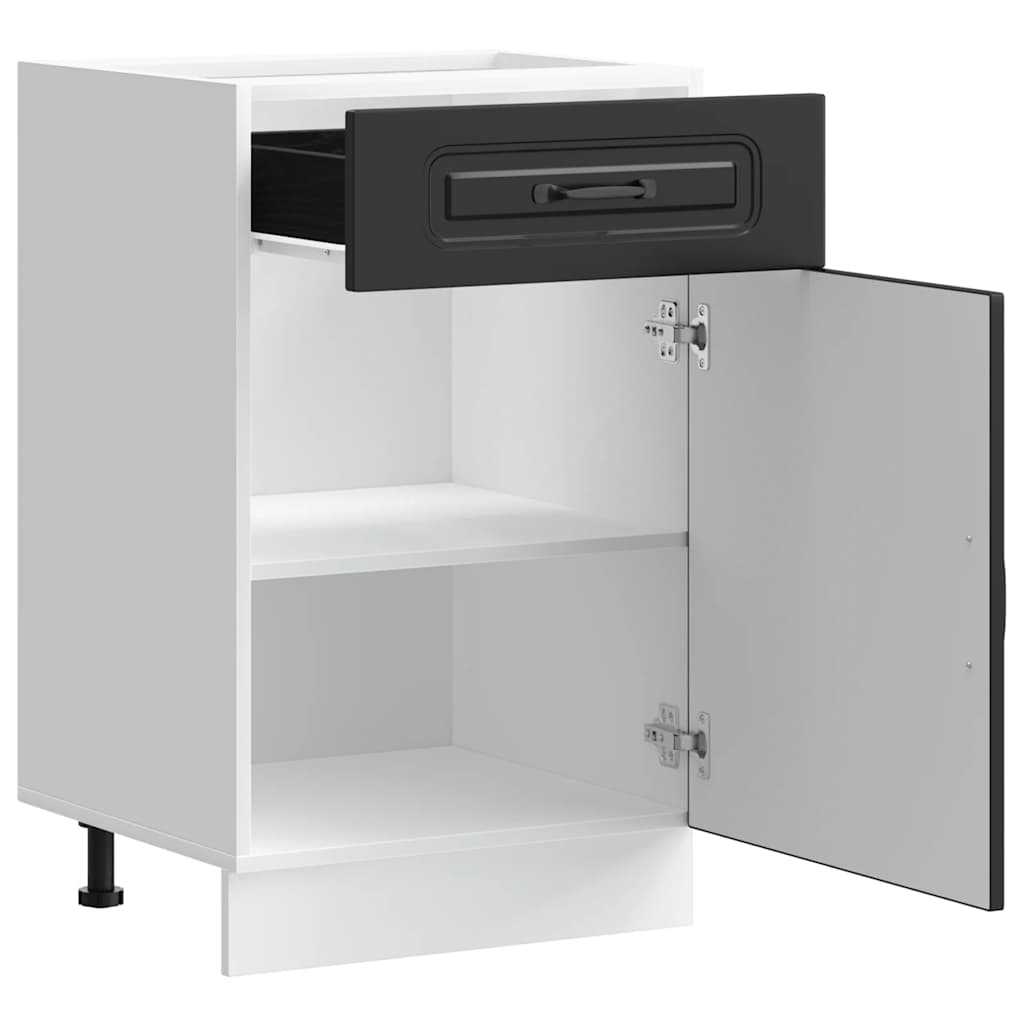 Kitchen base cabinet Kalmar Black wood material
