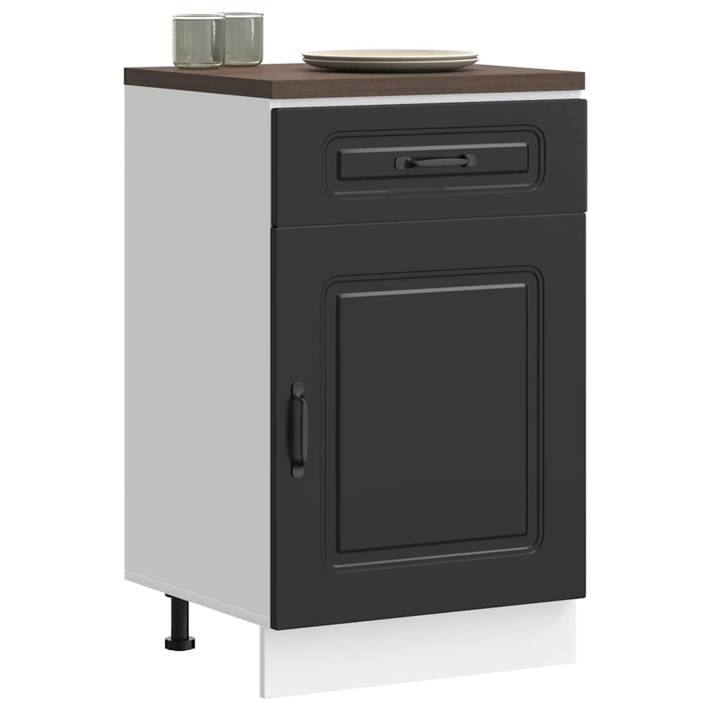 Kitchen base cabinet Kalmar Black wood material