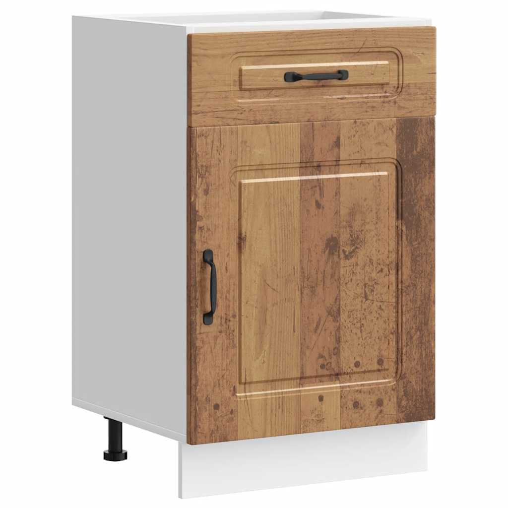 Kitchen base cabinet Kalmar old wood look wood material