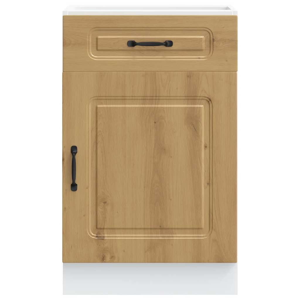 Küchenunterschrank Kalmar Artisan-Eiche Holzwerkstoff