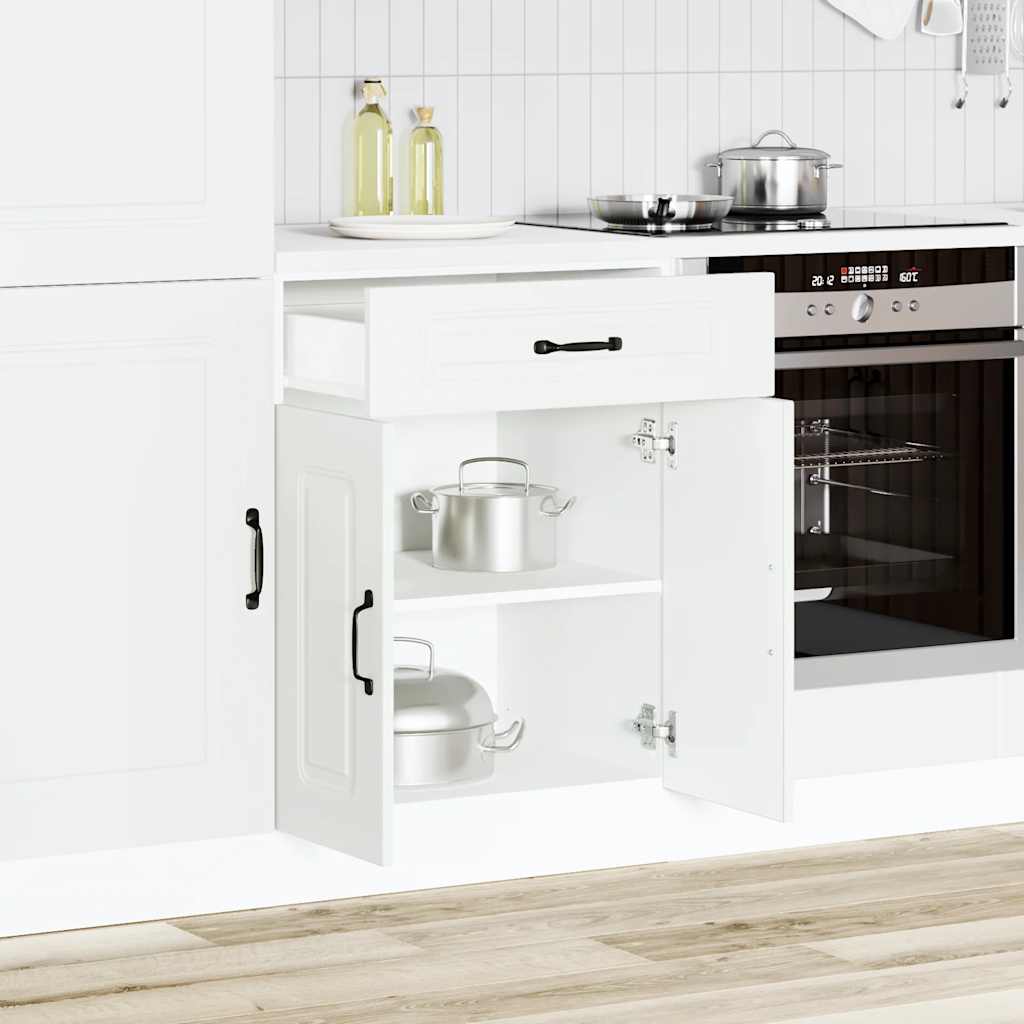 Küchenunterschrank Kalmar Weiß Holzwerkstoff