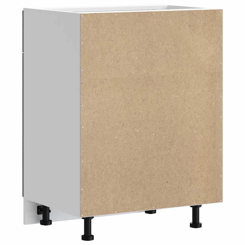 Küchenunterschrank Kalmar Schwarz Holzwerkstoff