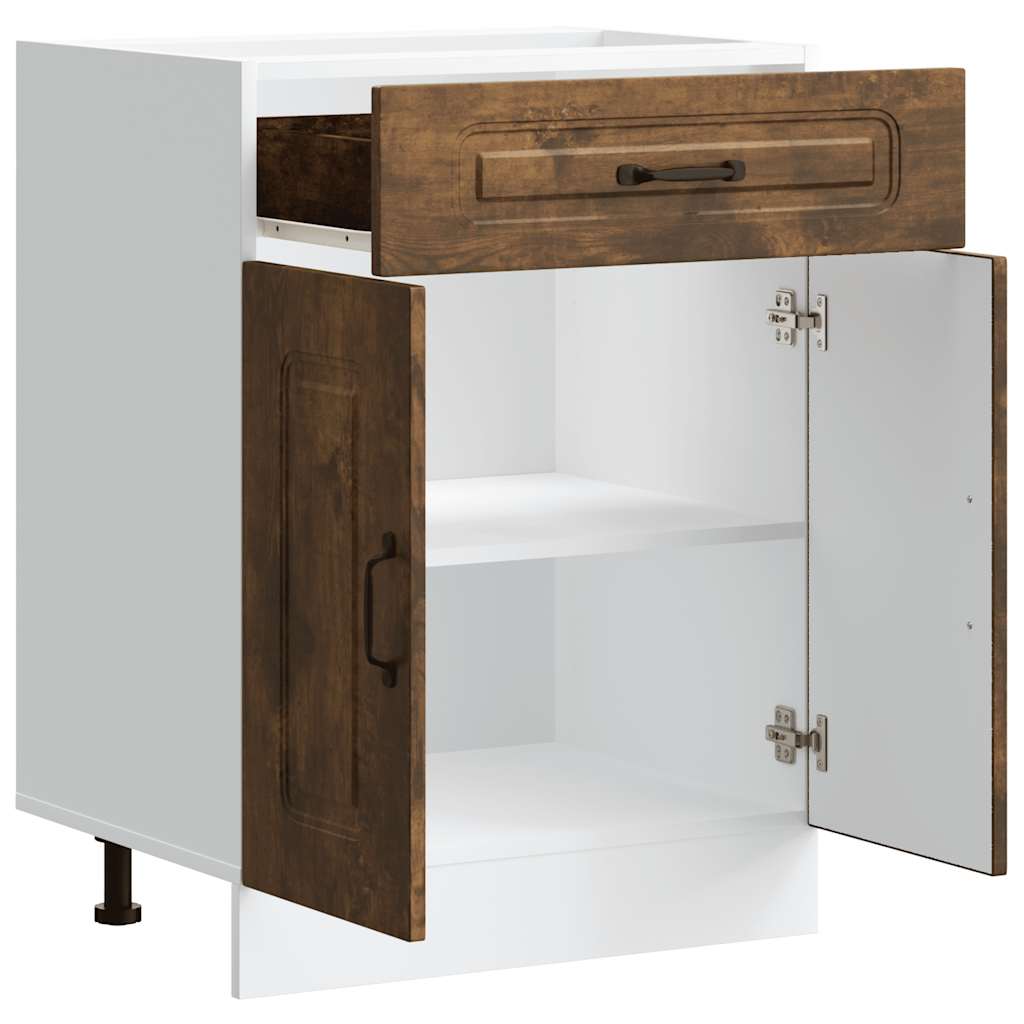 Küchenunterschrank Kalmar Räuchereiche Holzwerkstoff