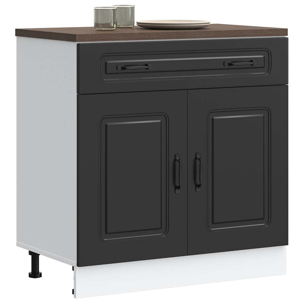 Kitchen base cabinet Kalmar Black wood material