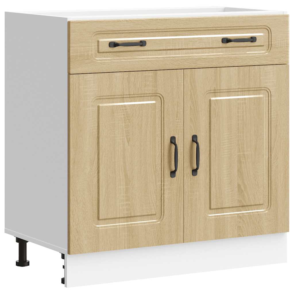 Kitchen base cabinet Kalmar Sonoma oak wood material