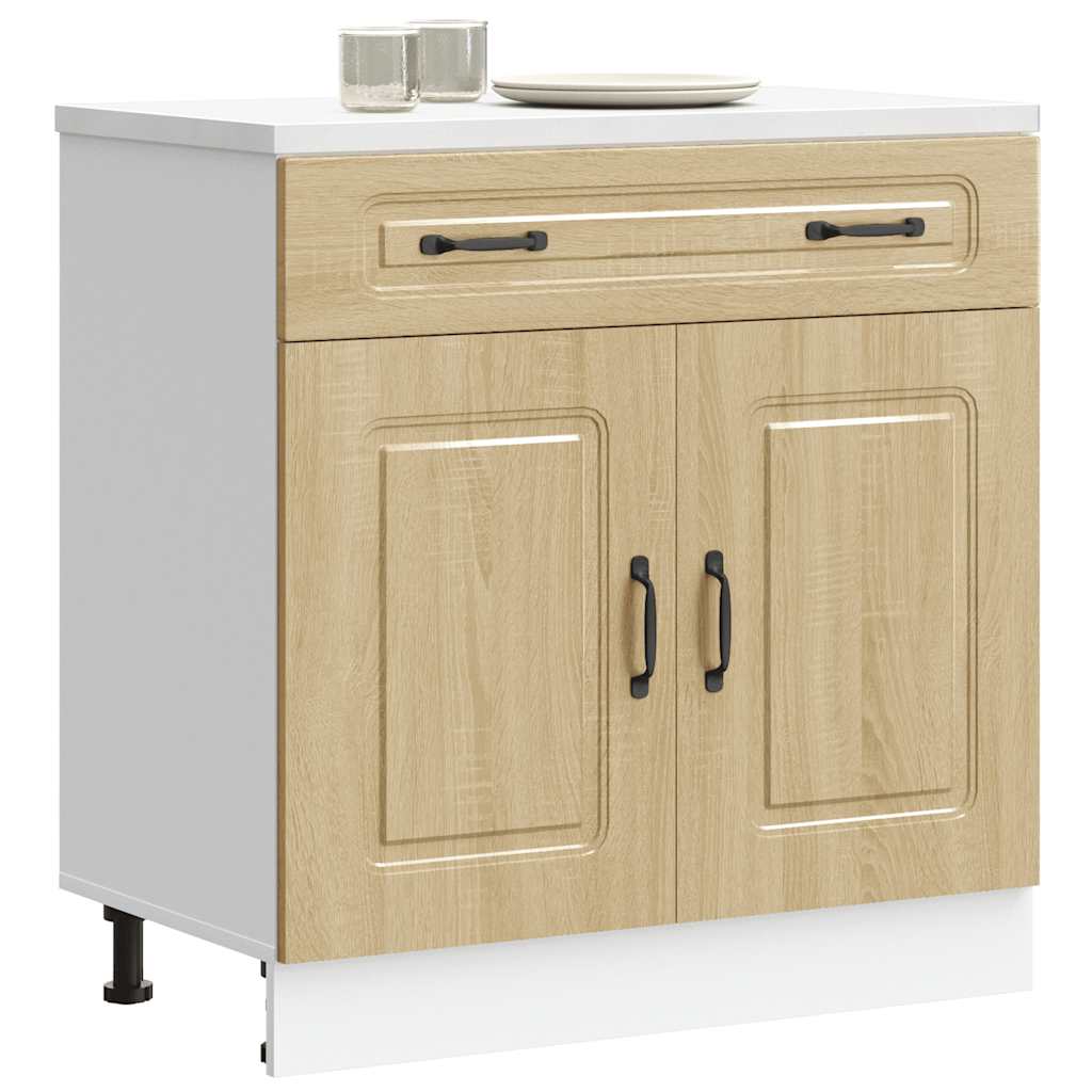 Kitchen base cabinet Kalmar Sonoma oak wood material