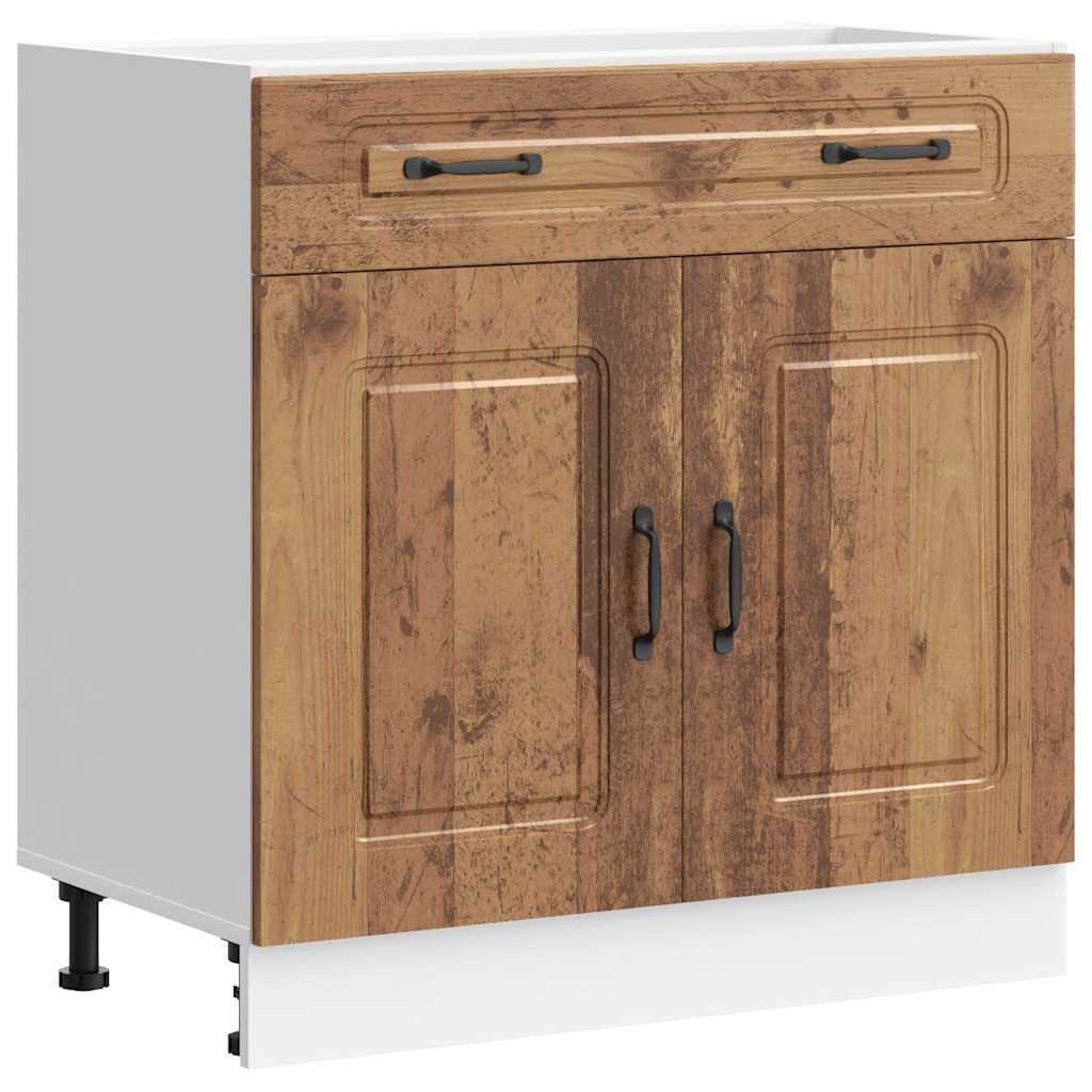 Kitchen base cabinet Kalmar old wood look wood material