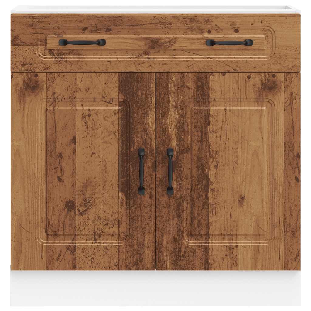 Kitchen base cabinet Kalmar old wood look wood material