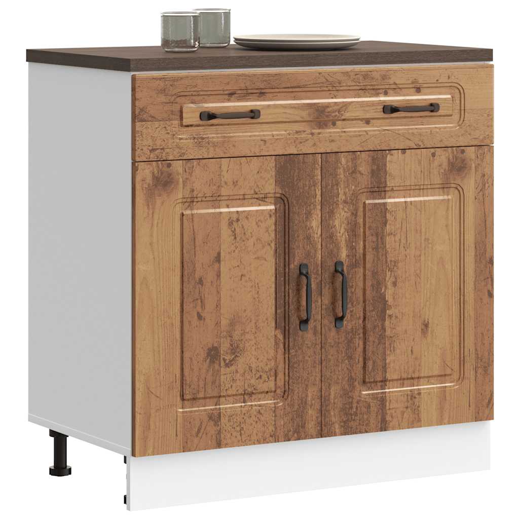 Kitchen base cabinet Kalmar old wood look wood material