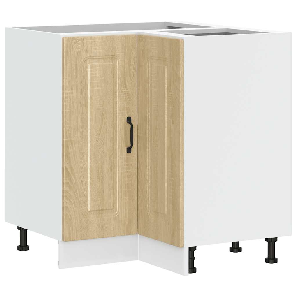 Kitchen corner base cabinet Kalmar Sonoma oak wood material