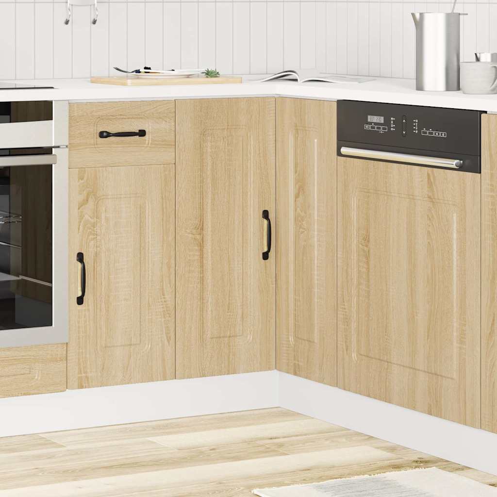 Kitchen corner base cabinet Kalmar Sonoma oak wood material