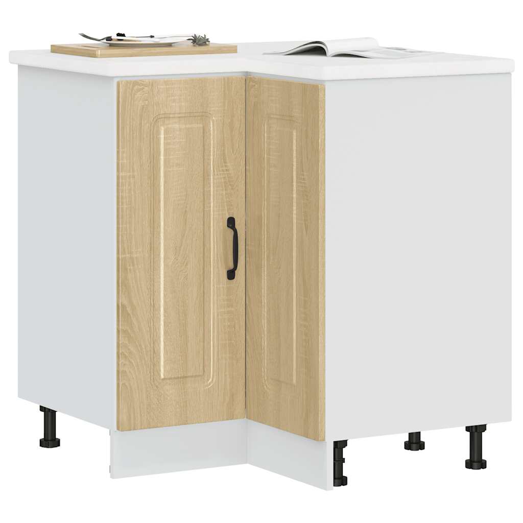 Kitchen corner base cabinet Kalmar Sonoma oak wood material
