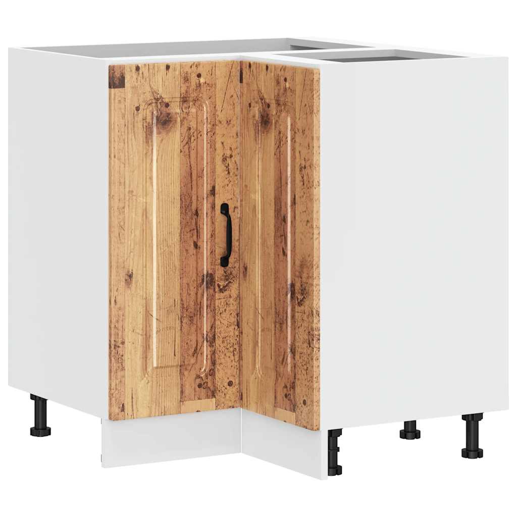 Kitchen corner base cabinet Kalmar old wood look wood material