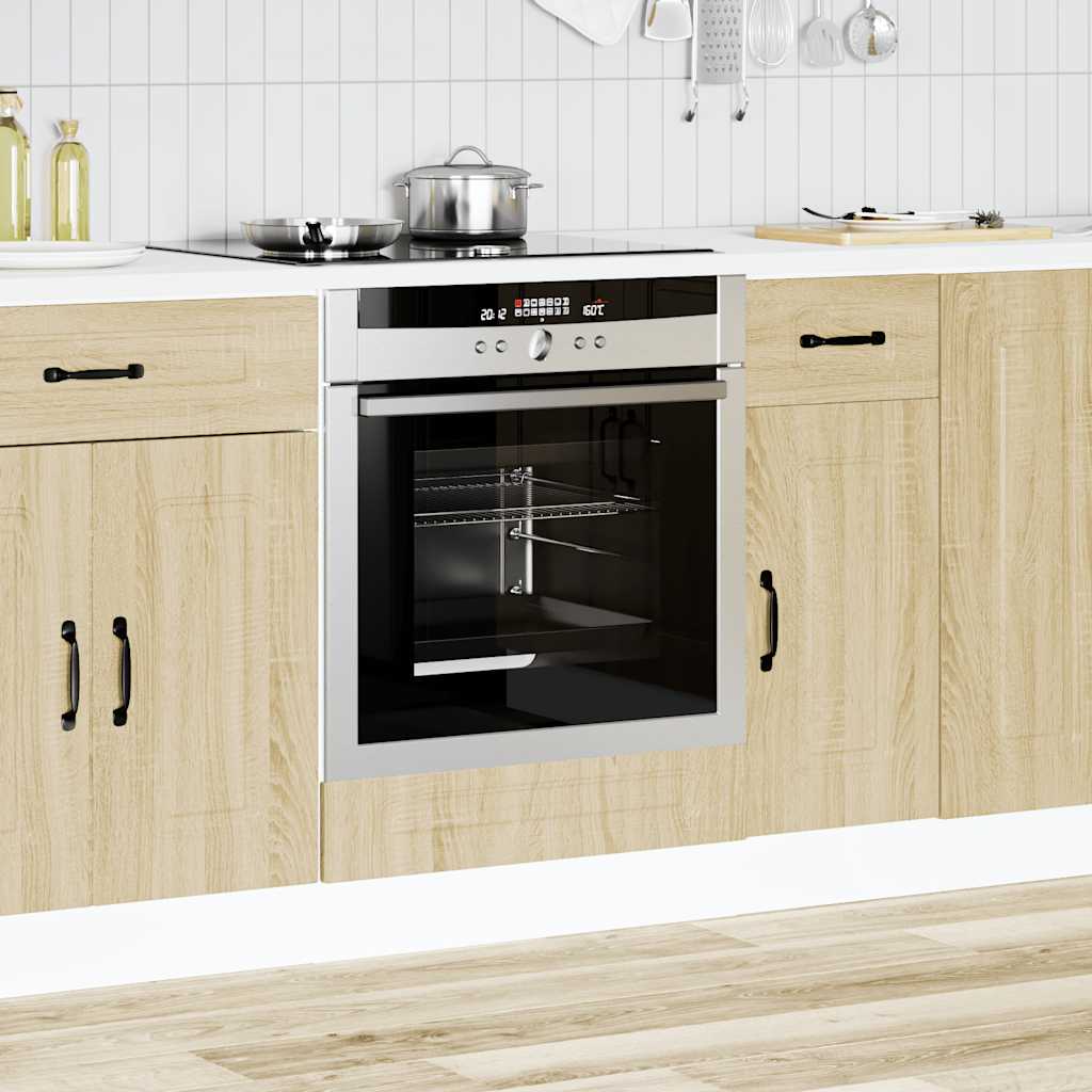 Built-in kitchen cabinet Kalmar Sonoma oak wood material
