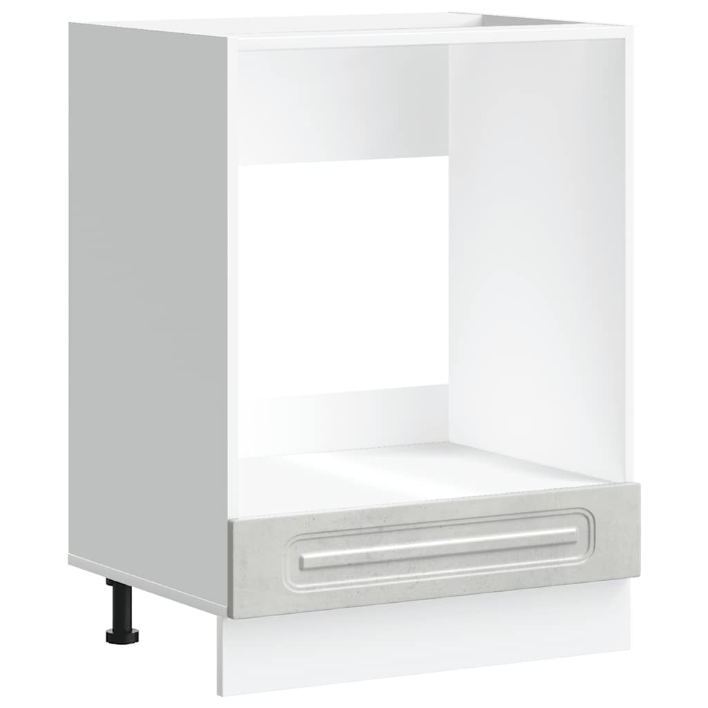 Built-in kitchen cabinet Kalmar concrete grey wood material
