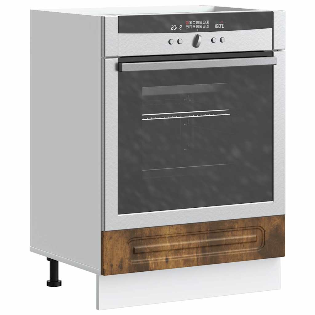 Built-in kitchen cabinet Kalmar smoked oak wood material
