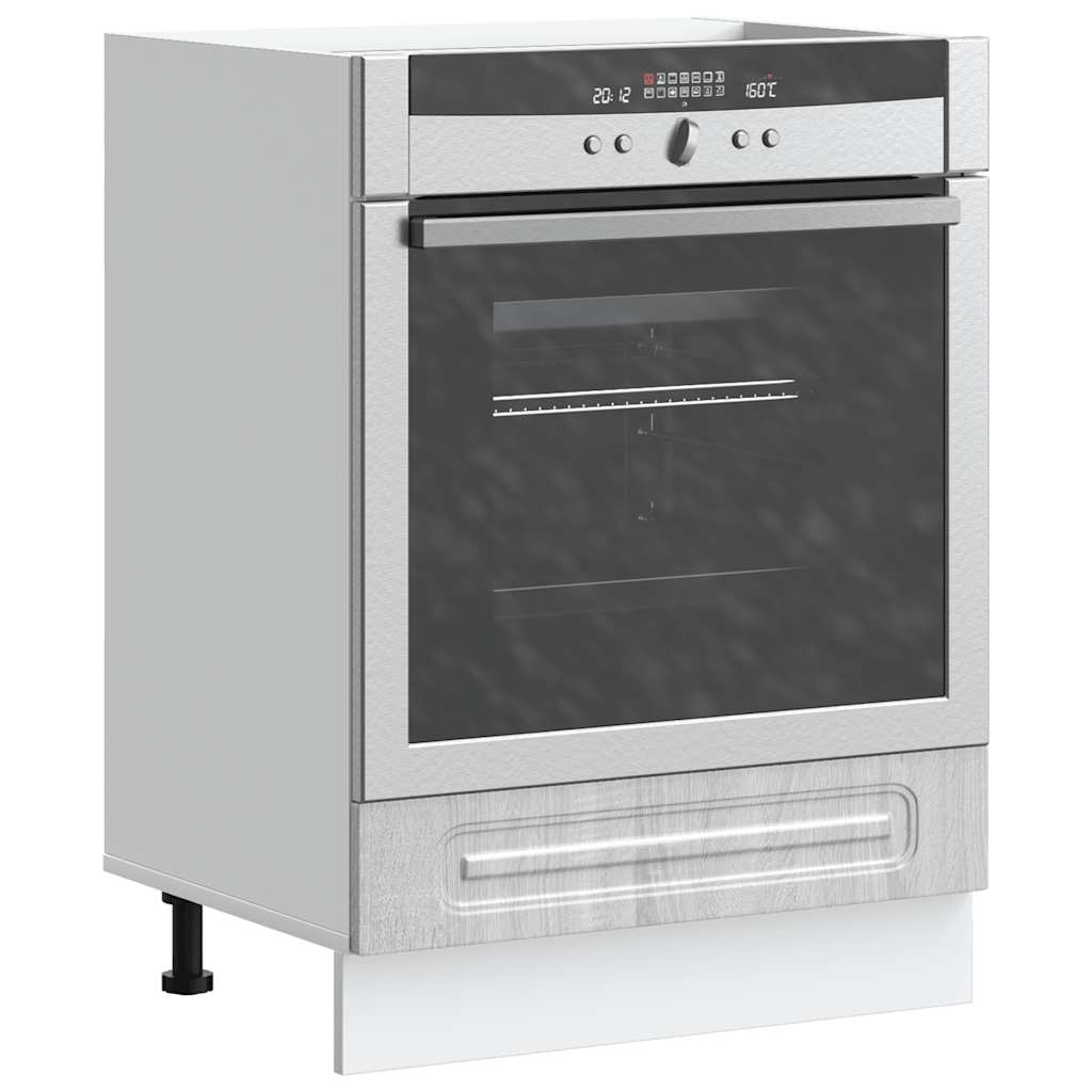 Built-in oven cabinet Kalmar Grey Sonoma wood material