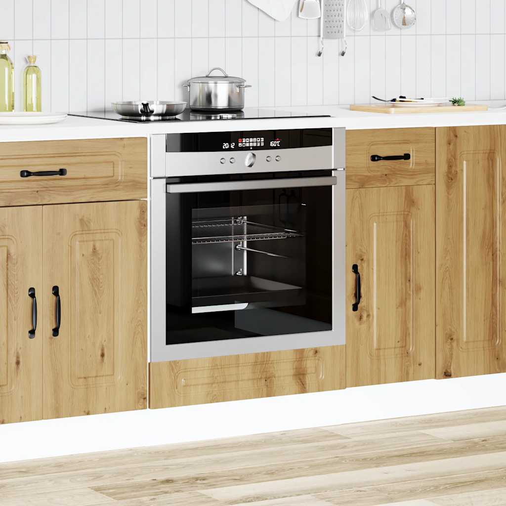 Built-in kitchen cabinet Kalmar Artisan oak wood material