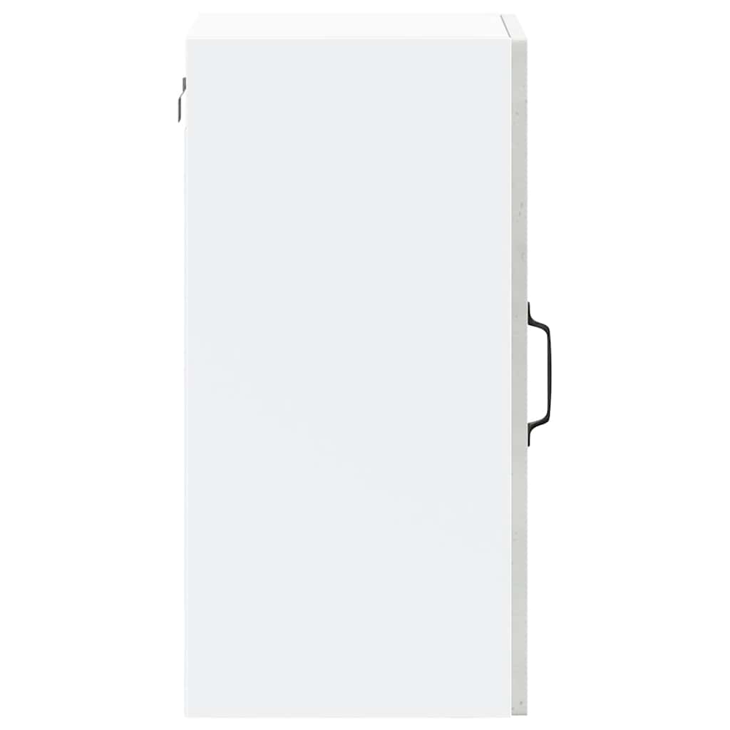Kitchen wall cabinet with glass door Kalmar concrete grey wood material