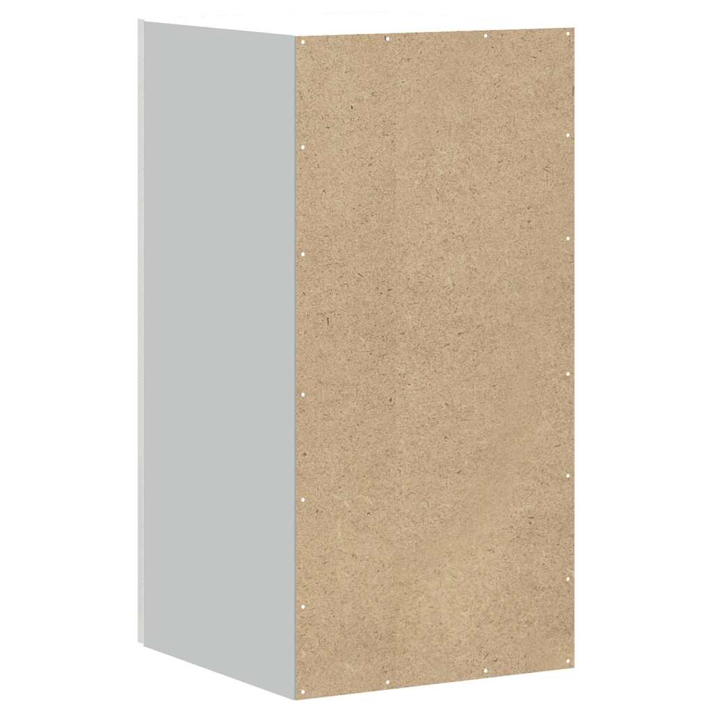 Kitchen wall cabinet Kalmar high-gloss white wood material