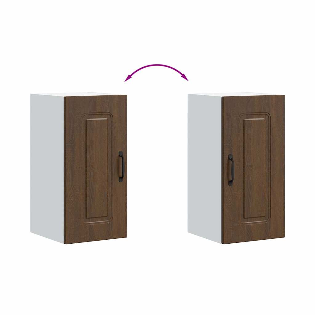Küchen-Hängeschrank Kalmar Braun Eichen-Optik Holzwerkstoff