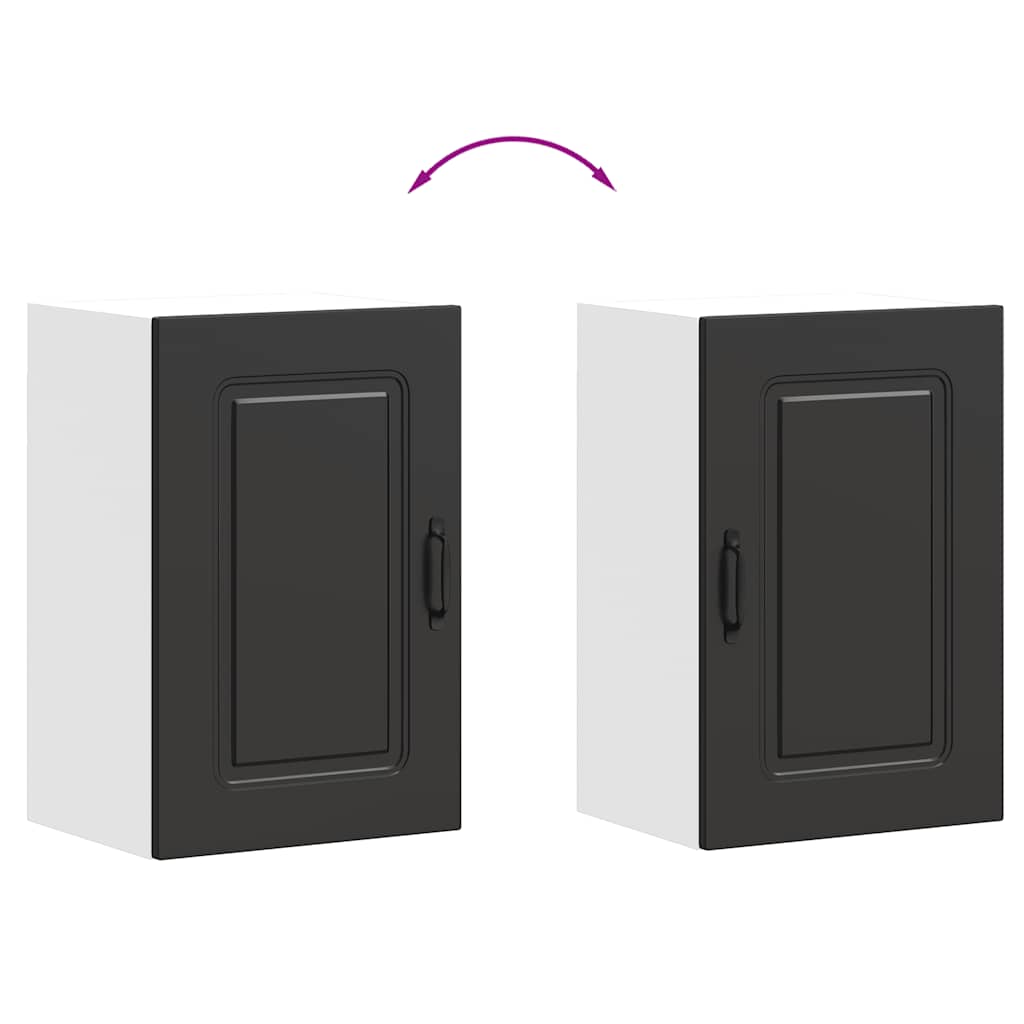 Kitchen wall cabinet Kalmar Black wood material