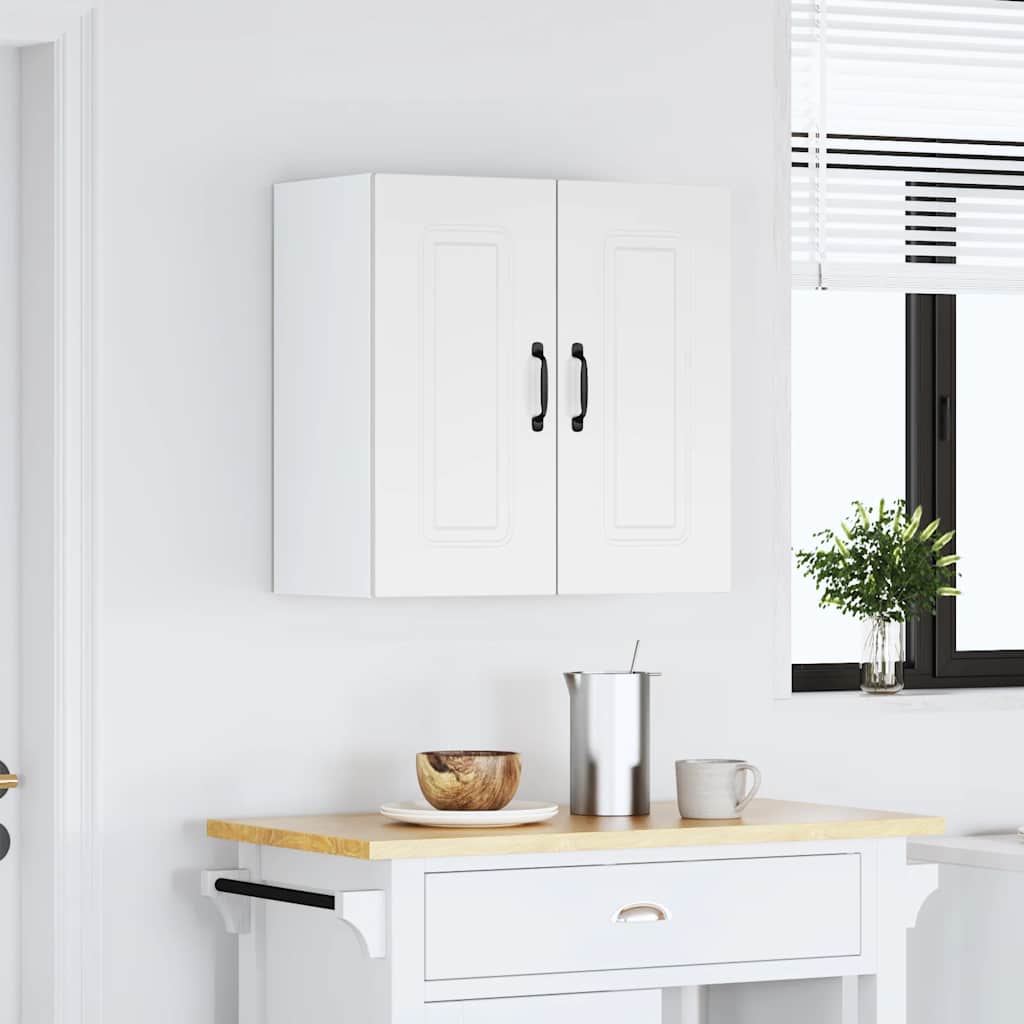 Kitchen wall cabinet Kalmar White wood material