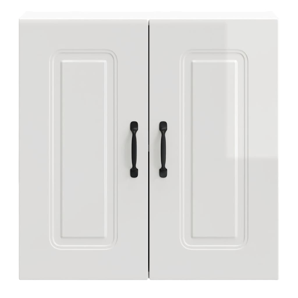 Küchen-Hängeschrank Kalmar Hochglanz-Weiß Holzwerkstoff