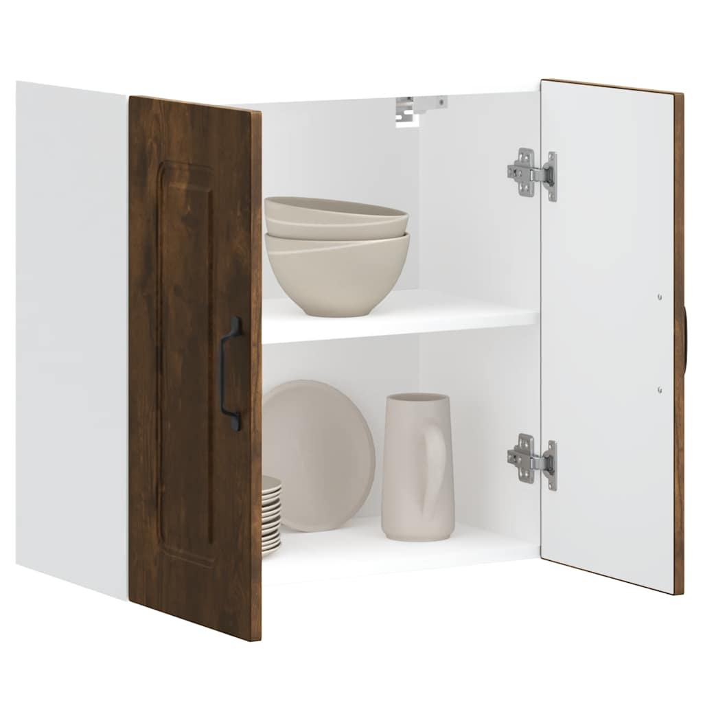 Kitchen wall cabinet Kalmar smoked oak wood material