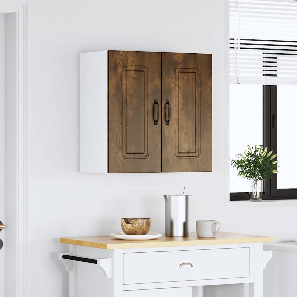 Kitchen wall cabinet Kalmar smoked oak wood material