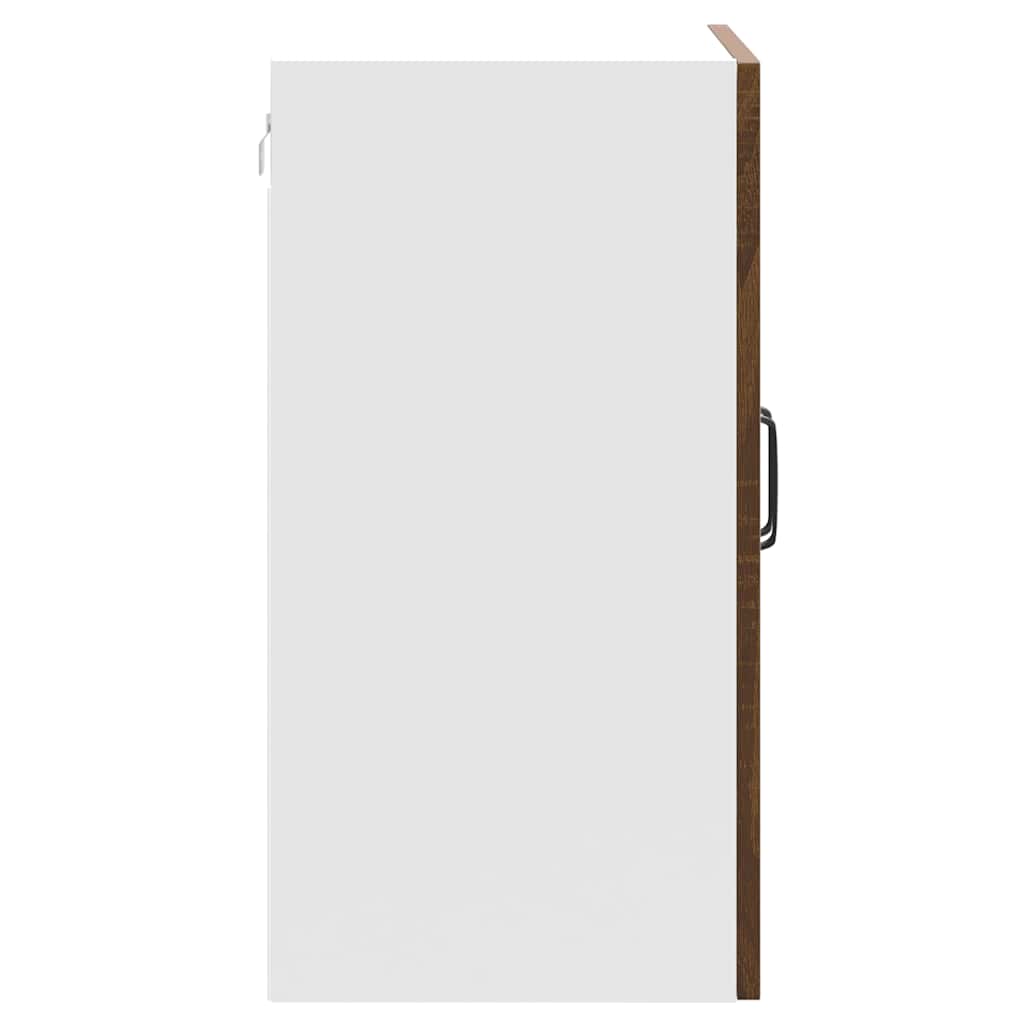 Kitchen wall cabinet Kalmar Brown oak look wood material