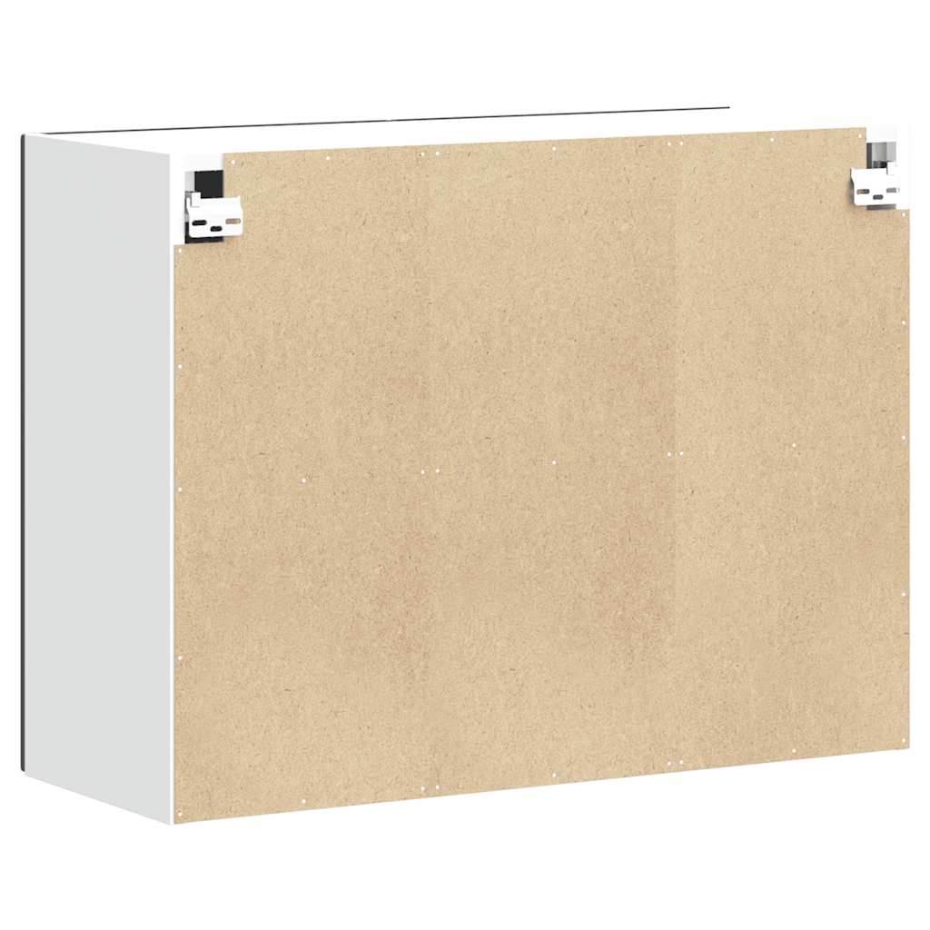 Küchen-Hängeschrank Kalmar Schwarz Holzwerkstoff